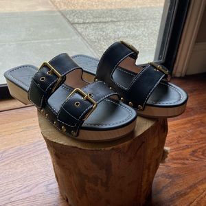 J. Crew double bucke-strap sandals